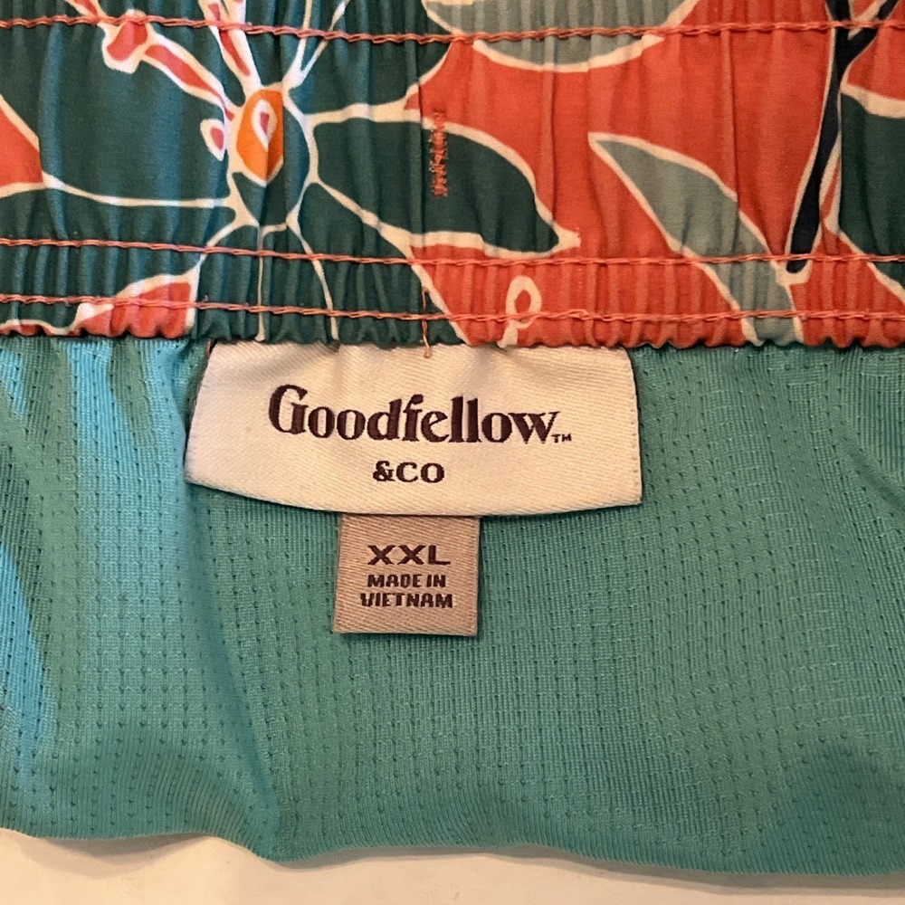 Goodfellow & Co. Men's XXL Floral Print‎ Swim Shorts with Boxer Brief Liner 7" - Picture 9 of 9
